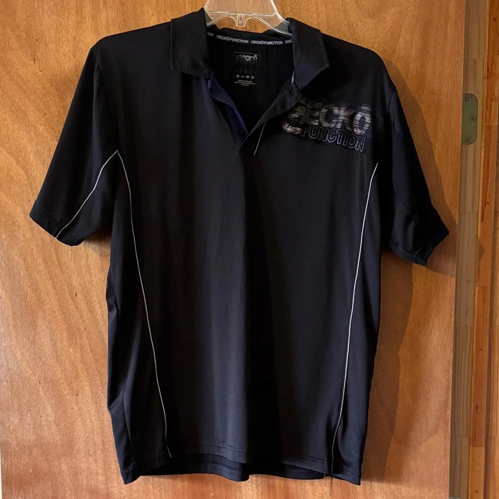 Ecko Function Unlimited dk Bl Polo Shirt short sleeve White & blue Accents (mlb)